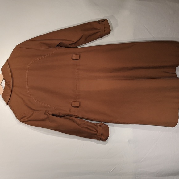 Vintage brown collared trench coat - Picture 2 of 10